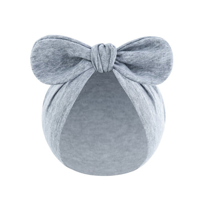 Einfarbige Baby-Bandana-Pullovermütze mit Knoten