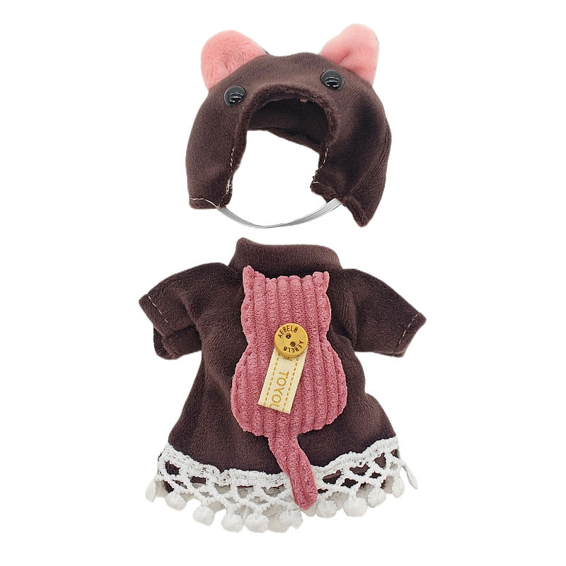 Cartoon-Kleid für 6 Zoll (15 cm) Minipuppen