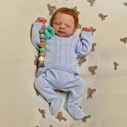 19 Zoll lebensechte Reborn-Puppe mit geschlossenen Augen und blondem Haar - Pascale