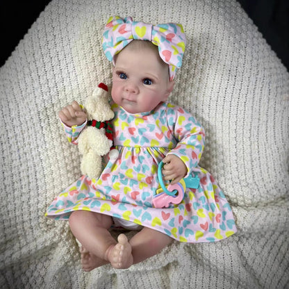 18 Zoll Kristall Offene Augen Stoffkörper Bettie Reborn Puppe