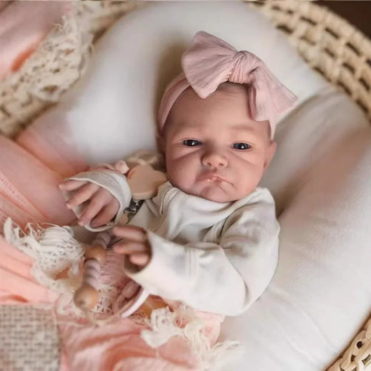 Myra 19 Zoll weiche Körper Neugeborene Reborn Baby Puppe-August Awake