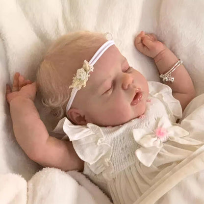 Dorothy 22 Zoll Reborn Puppe mit geschlossenen Augen blondes Haar-Alexis