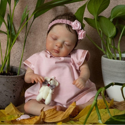 Leila 25 cm Reborn Babypuppen mit kurzen Haaren - Luna