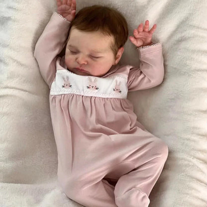 20 Zoll lebensechte geschlossene Augen kurze Haare Reborn Puppe-Laura