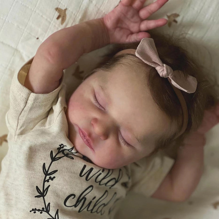 20 Zoll Hedy Reborn Puppe mit geschlossenen Augen - Laura
