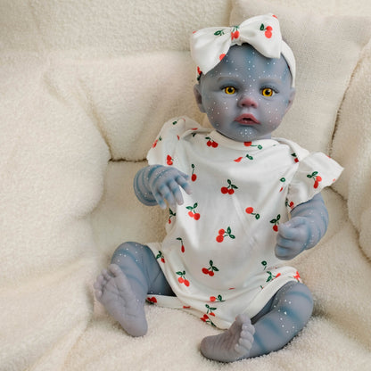 18 Zoll Meadow Reborn Baby Mädchen Avatar mit offenen Augen