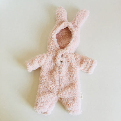 Süße Plüschkleidung mit Hasenohren für 12 Zoll Reborn-Puppe