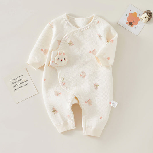 Langärmliger warmer Kaninchen-Strampler für 20–27 Zoll Reborn-Puppen