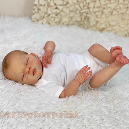20 Zoll lebensechte weiche Körper geschlossene Augen Reborn Puppe Irys