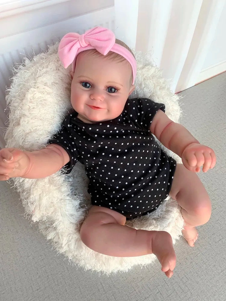 20 Zoll realistischer weicher Körper offene Augen Reborn Puppe-Maddie
