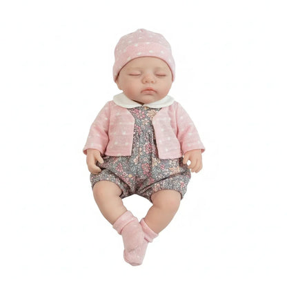30 cm vollständig aus Silikon gefertigte schlafende Reborn Puppe Mädchen mit zu öffnendem
