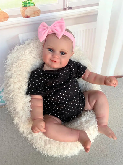 20 Zoll realistischer weicher Körper offene Augen Reborn Puppe-Maddie