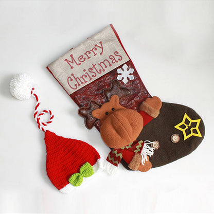Weihnachtsmützenschlafsack für 16-22 Zoll Puppen