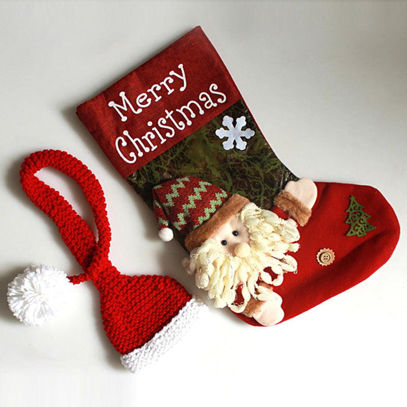Weihnachtsmützenschlafsack für 16-22 Zoll Puppen