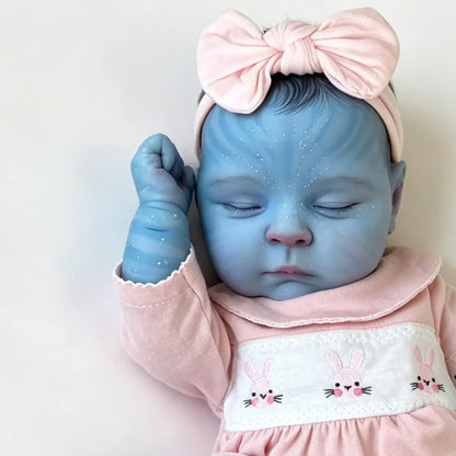 19 Zoll Peaches Schlafend Reborn Avatar Baby Mädchen in rosa Outfits