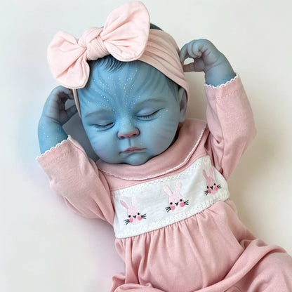 19 Zoll Peaches Schlafend Reborn Avatar Baby Mädchen in rosa Outfits