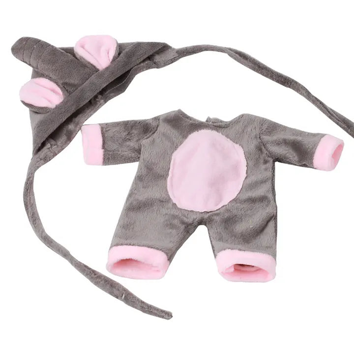Cartoon Kleidung und Hut 2-teiliges Set für 12 Zoll Reborn Puppen