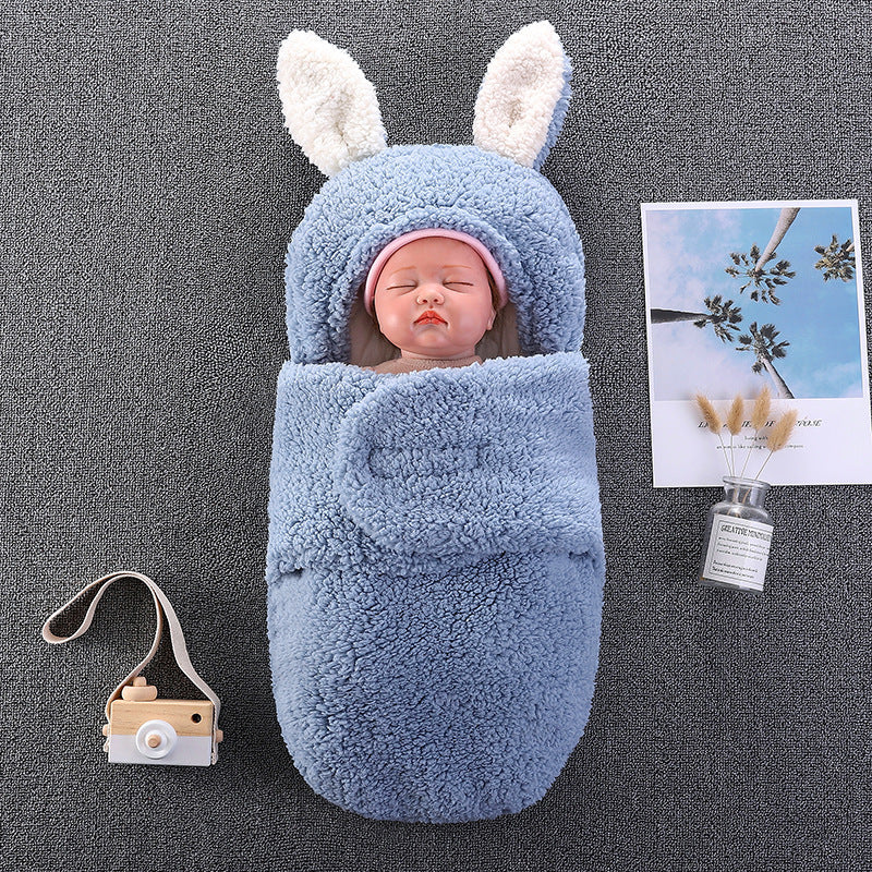 Plüsch Große Ohren Babyschlafsack für 16-24 Zoll Reborn Puppen