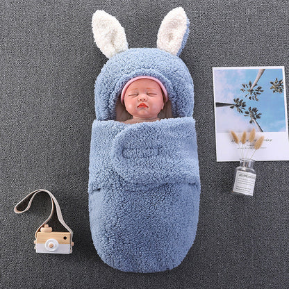 Plüsch Große Ohren Babyschlafsack für 16-24 Zoll Reborn Puppen