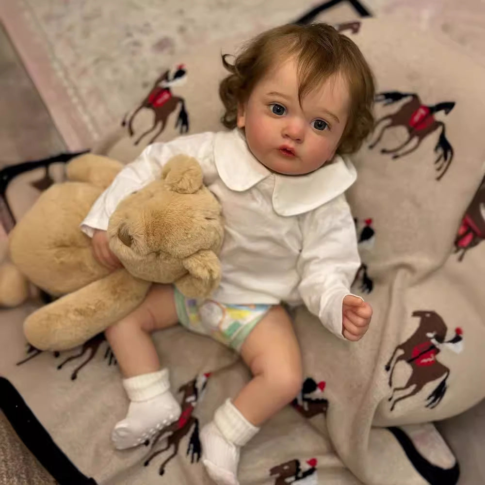 Mamie 24 Zoll/60 Cm Lebensechte Reborn Mädchen Puppen