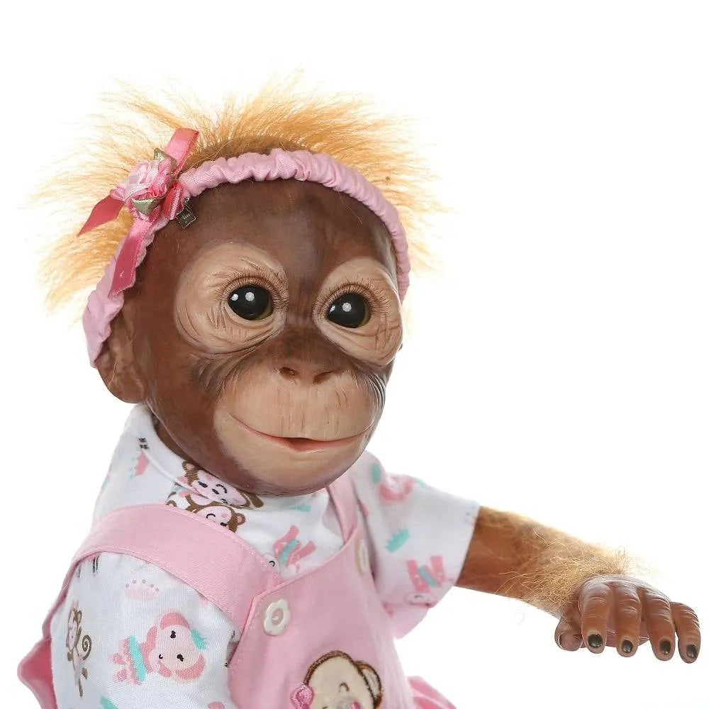 52 cm handgefertigter wiedergeborener Baby-Affe