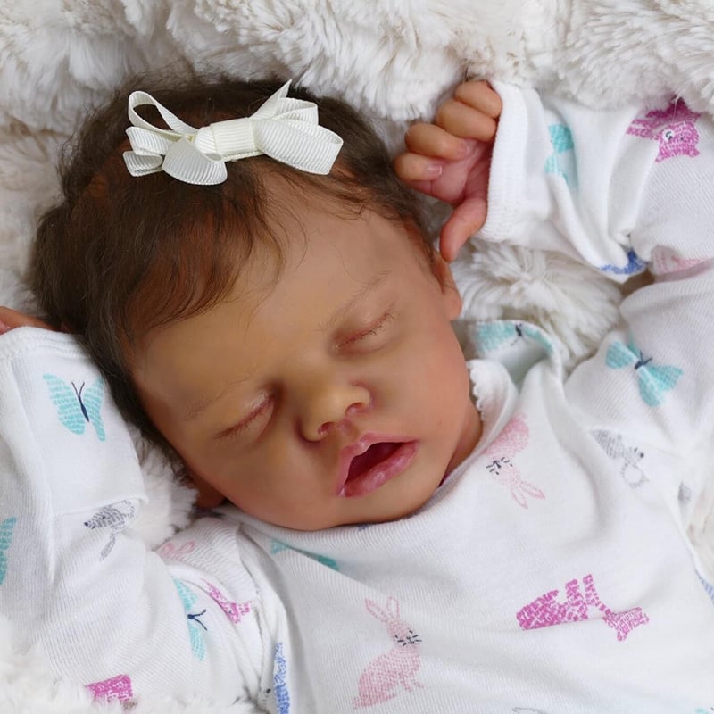 17 Zoll Jessie schlafende Reborn Babypuppen Mädchen mit kurzen Haaren