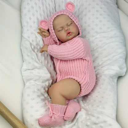 50 cm weiche Stoffpuppe Schlafende Gurke im rosa Pullover