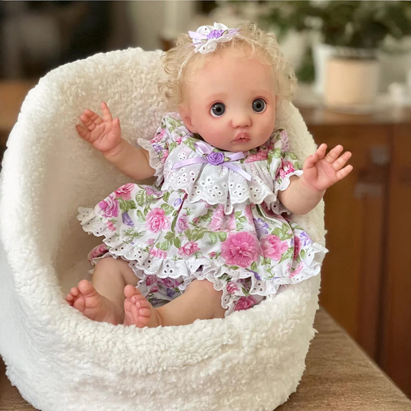 16 Zoll Blondes Haar Fairy Peeka Reborn Puppe mit offenen Augen