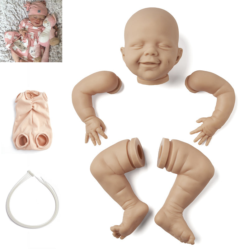 20 Zoll April DIY unbemaltes Blanko Reborn Kit