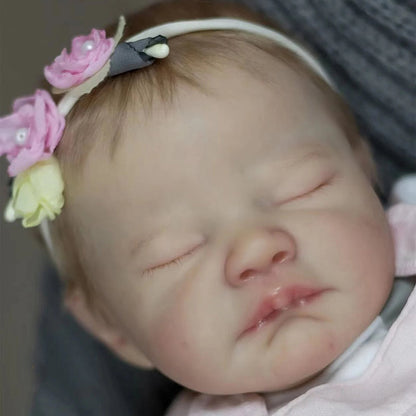 22 Zoll realistische Geschlossene Augen Jenny Reborn Babypuppen
