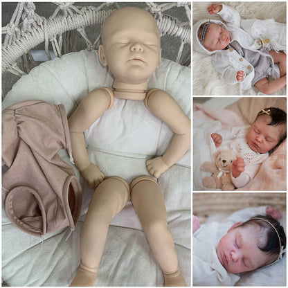 20 Zoll Avelee Geschlossene Augen DIY leer Reborn Baby Kit