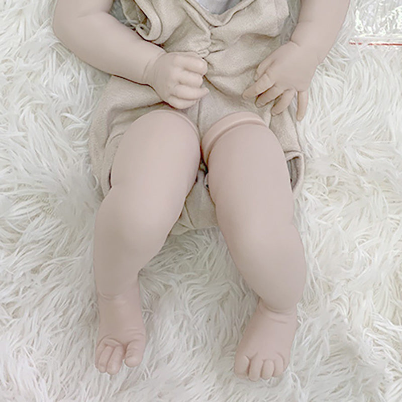 19 Zoll Ava unbemaltes Reborn Puppe Kit mit offenen Augen