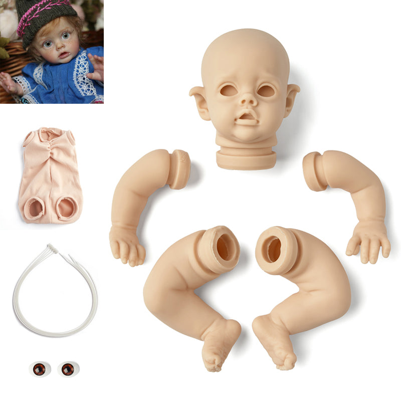 12 Zoll FLO Mini Fee DIY unbemaltes Reborn Puppe Kit
