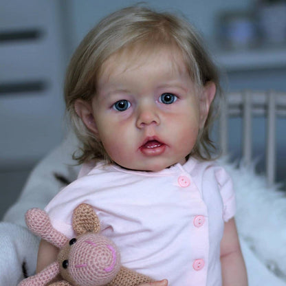 20 Zoll Sweet Diana Kurzes Haar Offene Augen Reborn Puppe Mädchen-Liam