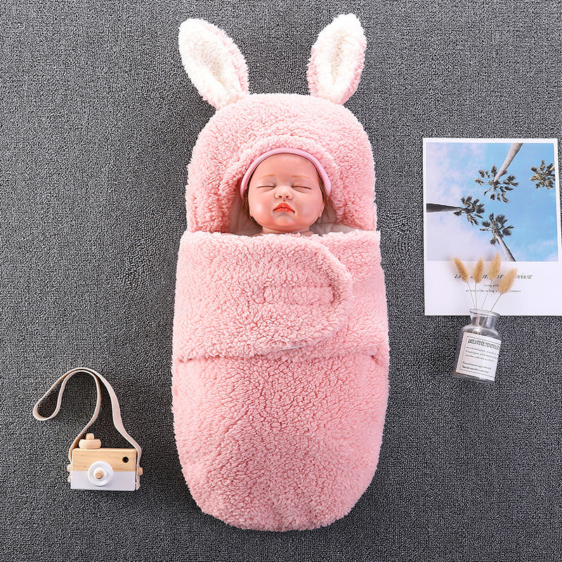 Plüsch Große Ohren Babyschlafsack für 16-24 Zoll Reborn Puppen