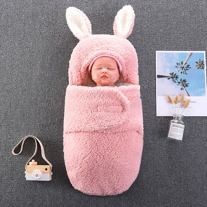 Plüsch Große Ohren Babyschlafsack für 16-24 Zoll Reborn Puppen