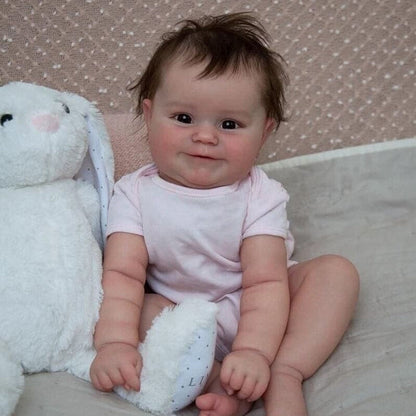 20 Zoll Lebensechte Philippa Offene Augen Braune Haare Reborn Puppen Mädchen- Maddie