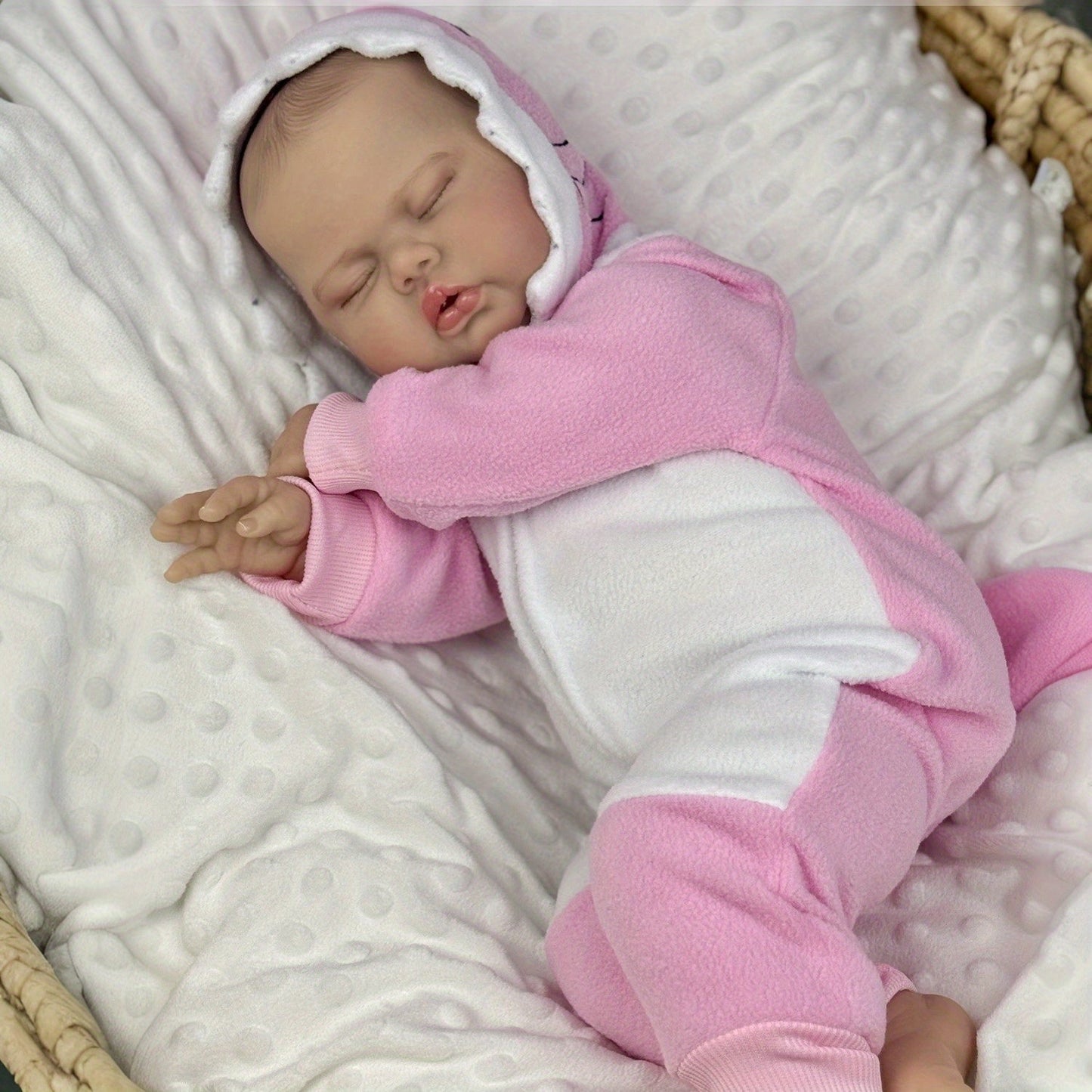 50 cm weiche Stoffpuppe Schlafende Gurke im rosa Outfit