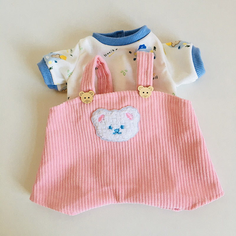 Zweiteiliges Oberteil-Overall-Set für 30 cm Reborn Babypuppen