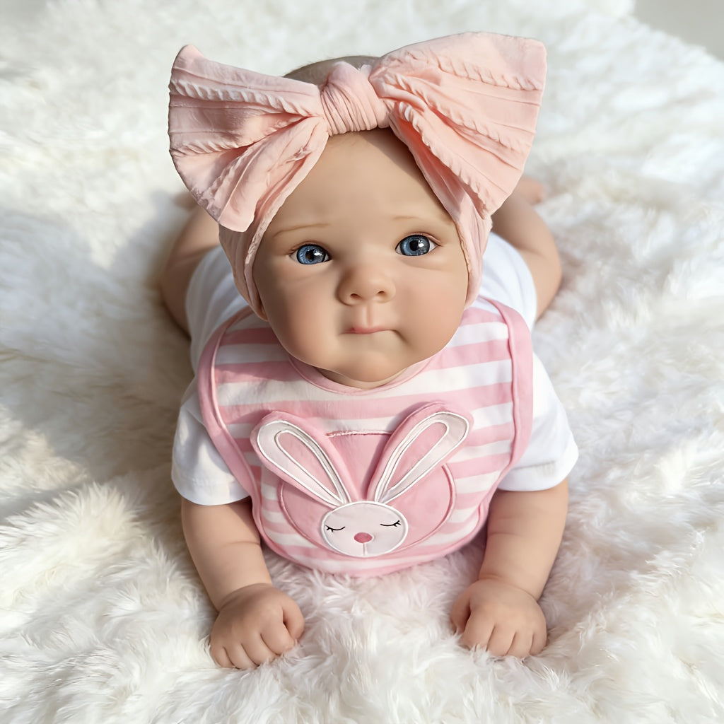 48cm realistische Bettie Reborn-Babypuppe mit offenen Augen im weißen Body