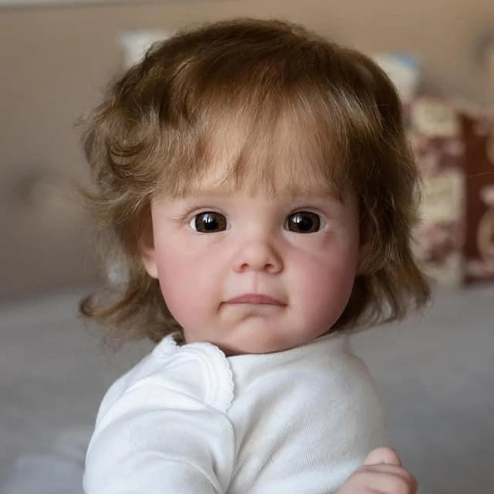 22 Zoll Rose Realistische Schöne Reborn Puppen-Maggie