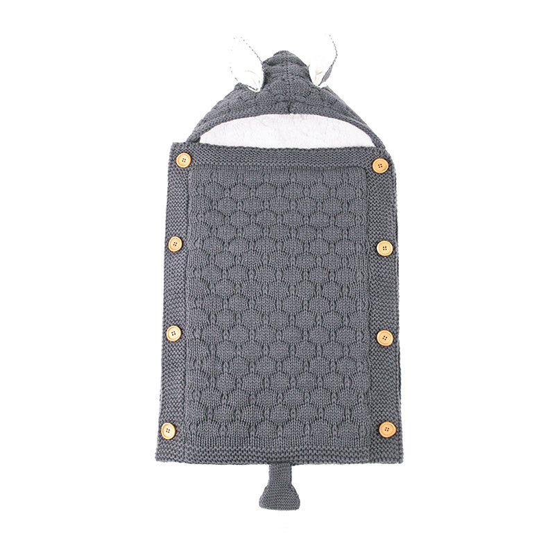 Warmer Strick-Fleece-Schlafsack für 17-24 Zoll Reborn Puppen