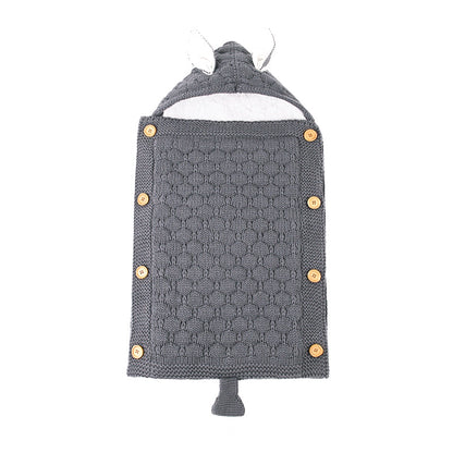 Warmer Strick-Fleece-Schlafsack für 17-24 Zoll Reborn Puppen