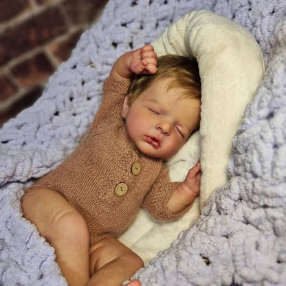 20 Zoll lebensechte Leona Geschlossene Augen Reborn Babypuppen