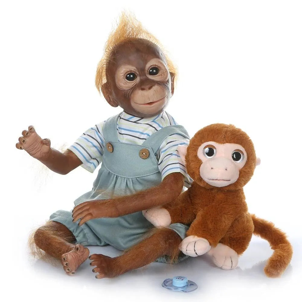 52 cm handgefertigter wiedergeborener Baby-Affe