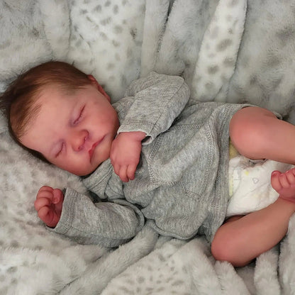 18 Zoll Borg lebensechte Reborn puppe Junge-Levi
