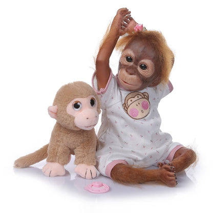 20 Zoll Handgemachte Sehr Detaillierte Malerei Reborn Baby Affe