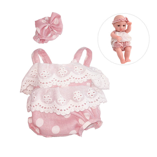 Body mit Tupfen Mit Stirnband für 12 Zoll/30cm Reborn Puppen