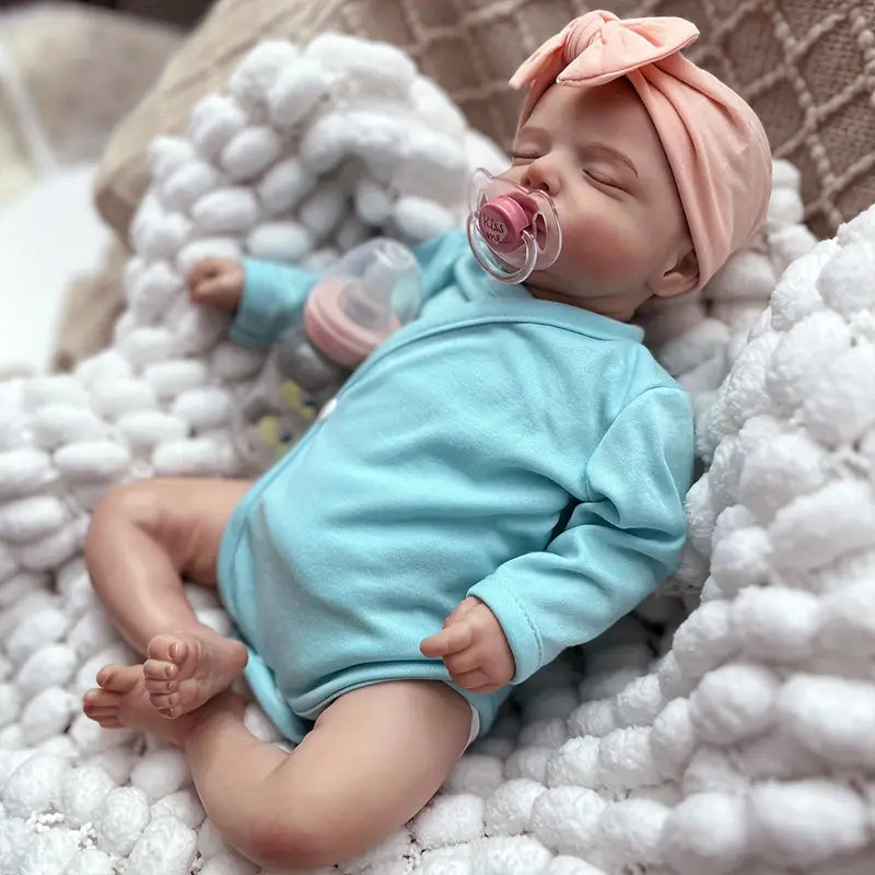 20 Zoll süße Rosalie Reborn Puppen Mädchen in blauer Kleidung