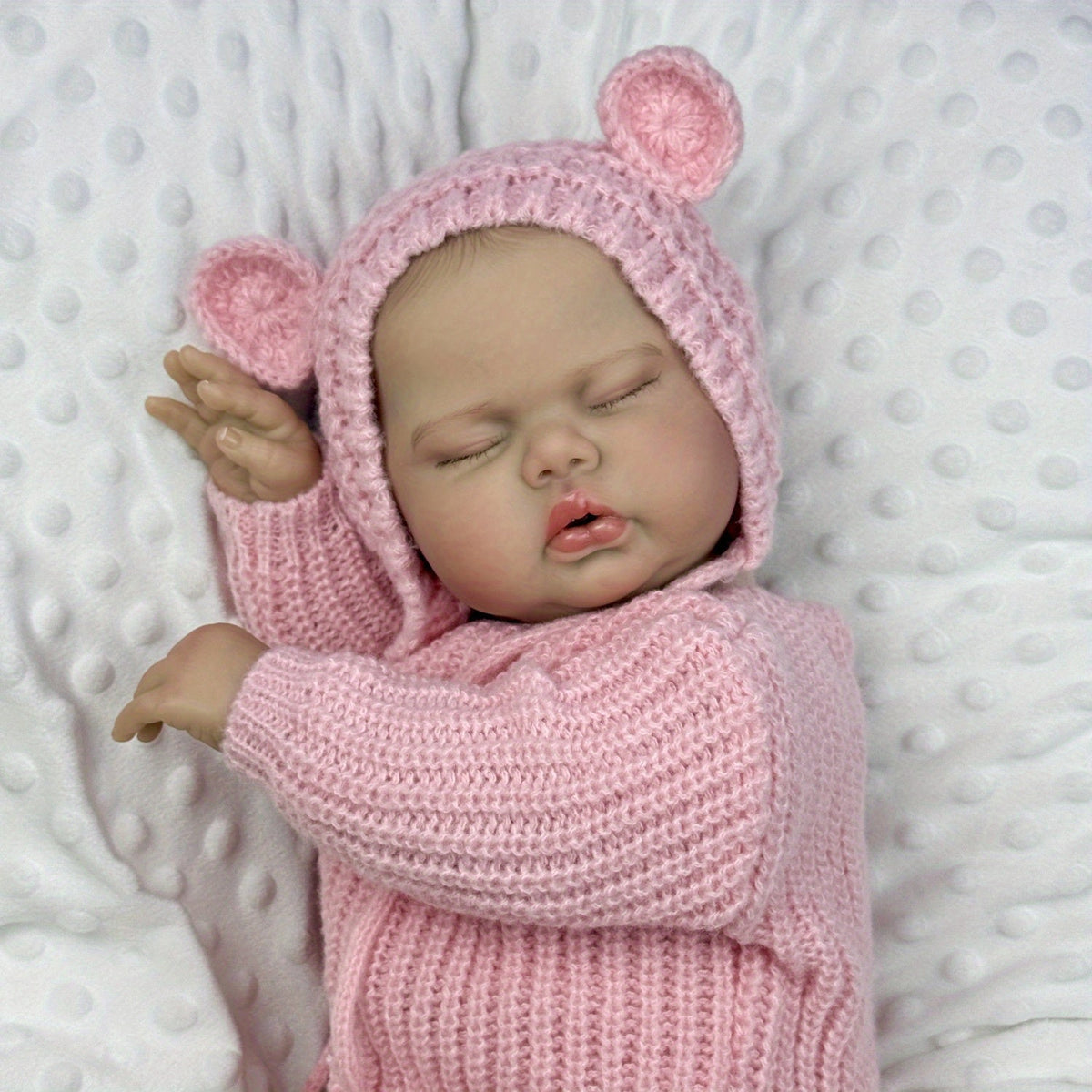 50 cm weiche Stoffpuppe Schlafende Gurke im rosa Pullover